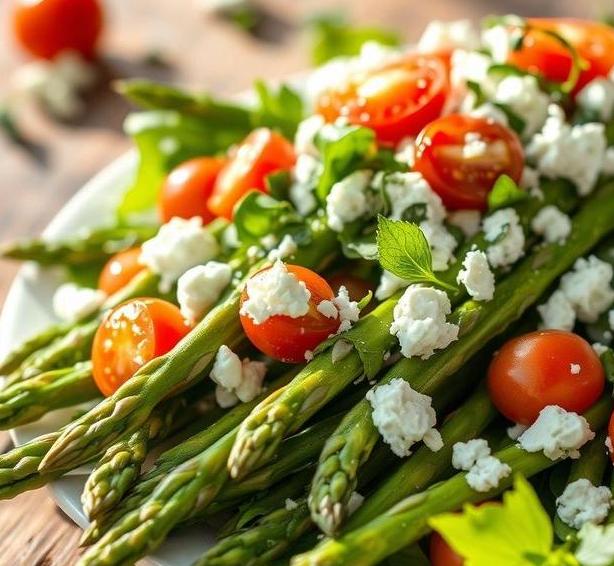 mary berry asparagus feta salad