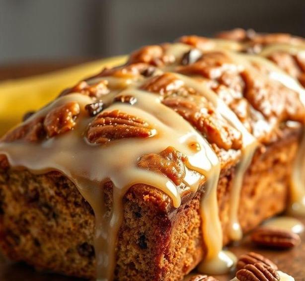 mary berry banana pecan loaf with honey icing