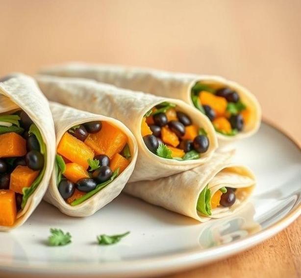 mary berry bean and butternut wraps