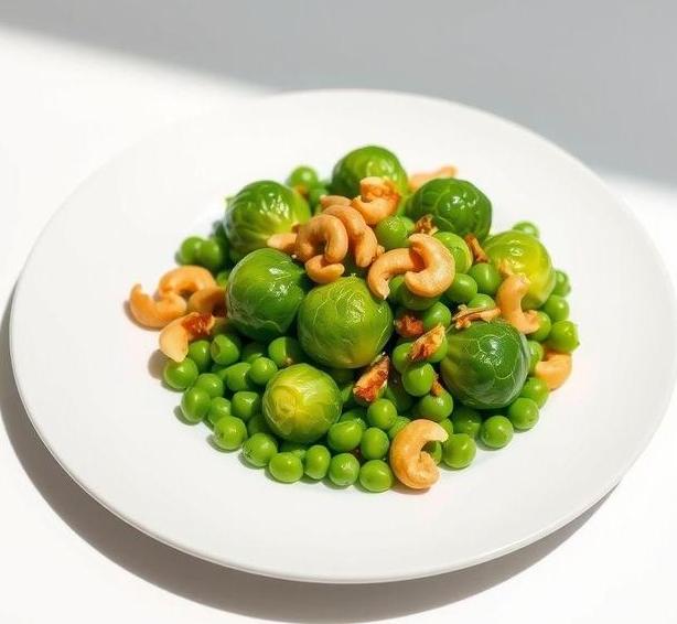 mary berry brussel sprouts with peas and cashews