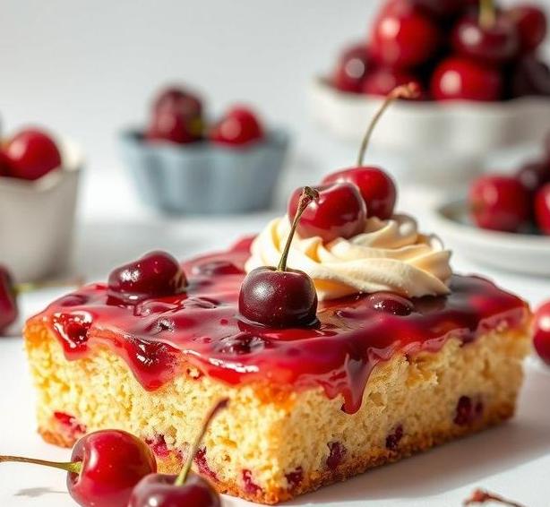 mary berry cherry traybake