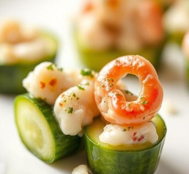 mary berry cucumber and crab bites