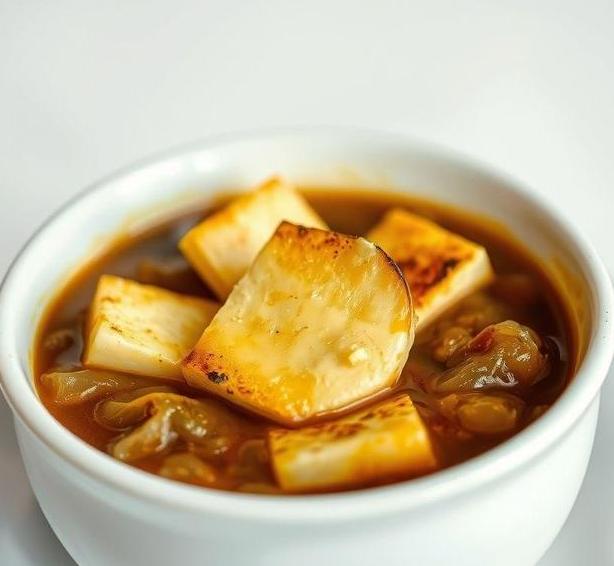 mary berry french onion soup with mustard cheese croutes