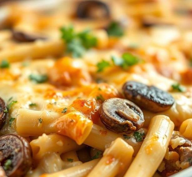 mary berry garlic mushroom penne gratin