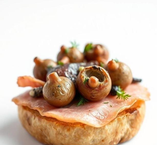 mary berry garlic mushrooms and cured ham on toasted brioche
