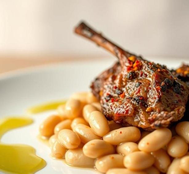 mary berry harissa spiced lamb with cannellini beans