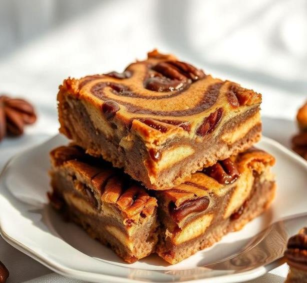 mary berry pecan and cinnamon ripple squares 1