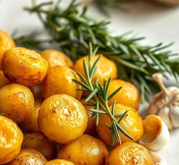 mary berry roast new potatoes with garlic and rosemary 1