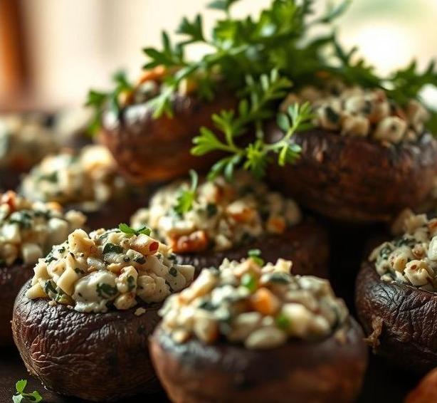 mary berry stuffed mushrooms 1