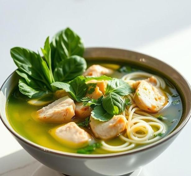 mary berry thai green chicken noodle soup 1