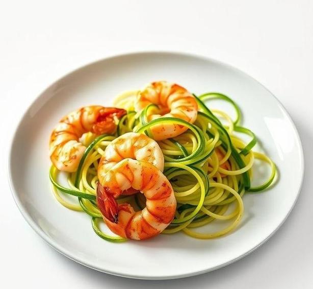 mary berry tiger prawn courgetti 1